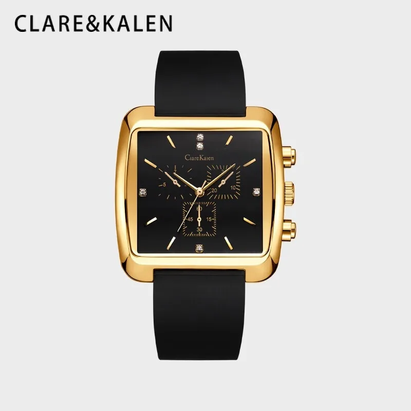 

ClareKalen Watch Men's Business Style Watch Waterproof European and American Watch [Gold] Exquisite Gift Box Packaging