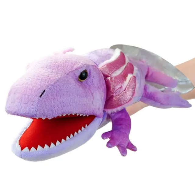 Turtle Salamander Animal Hand Puppet Lizard Snake Stuffed Animal Plush Hand Puppet Frog Crocodile Simulated Storytelling Puppet 5