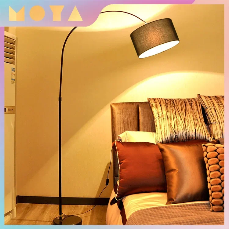 

Floor lamp fishing, living room, bedroom, study, creative internet celebrity remote control, light luxury Vertical desk lamp