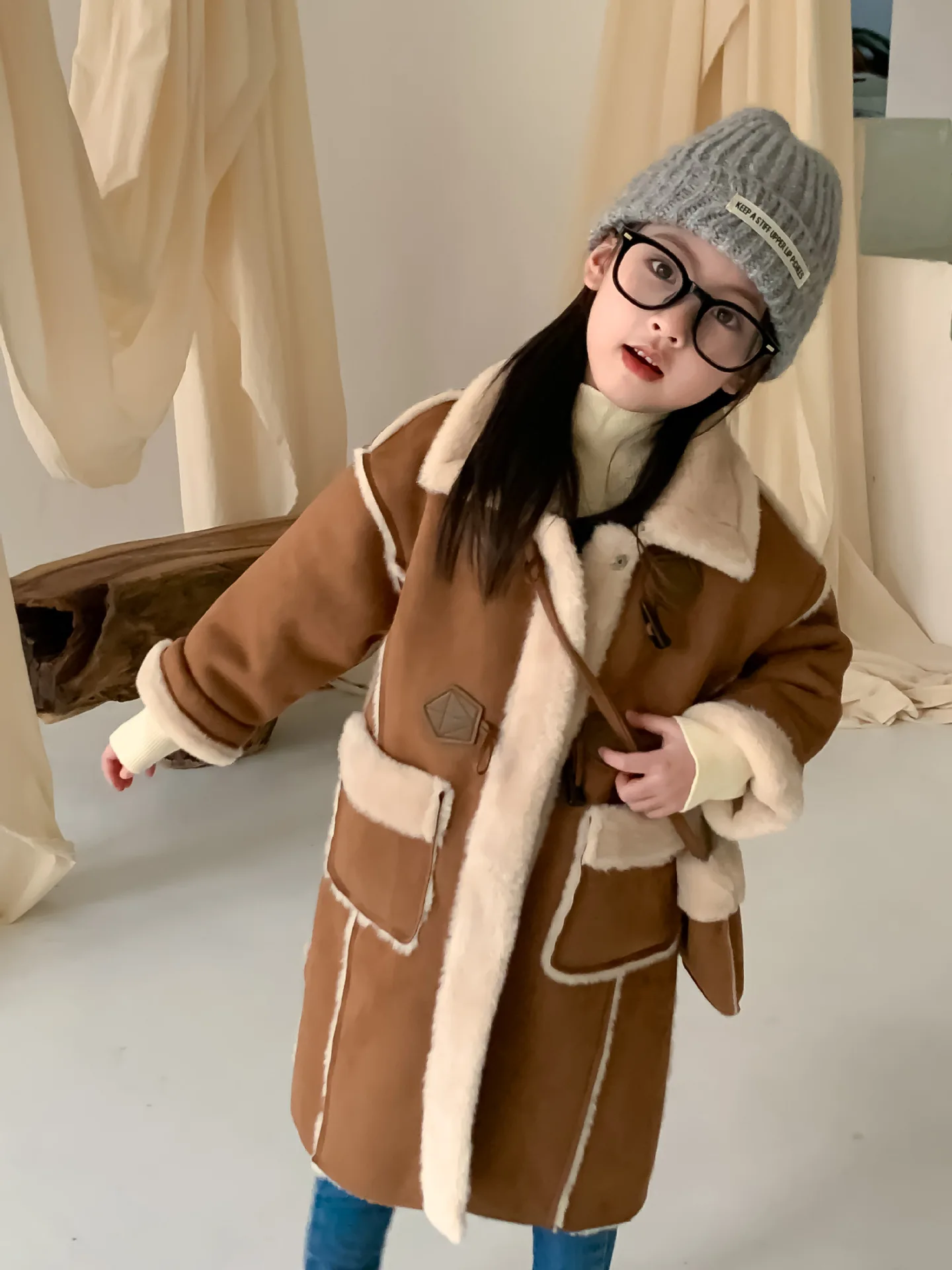 Girls Coat New Winter Thickened Long Coat - Uniqwear