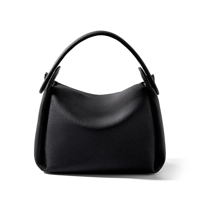

Новая Универсальная мягкая сумка-портмоне из воловьей кожи с верхним слоем, Женская нишевая Высококачественная сумка на одно плечо, сумка через плечо