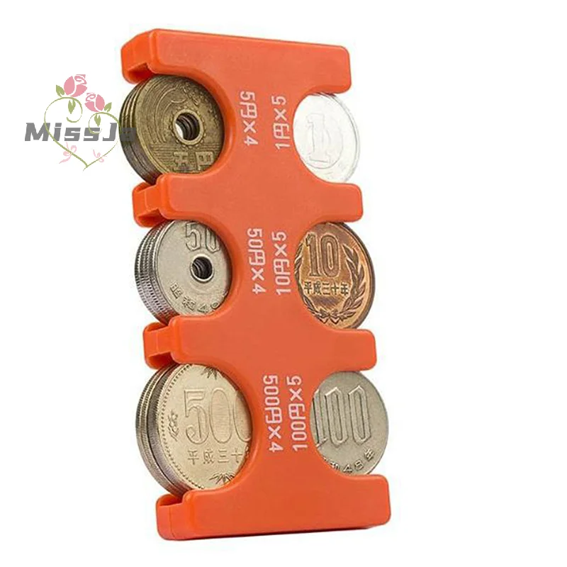 Coin Purse Coin Wallet Change Bag PVC Coin Collection Purse Wallet Car Coin Changer Holder Dispenser Collection Storage Box Transparent Or Shiny Pink
