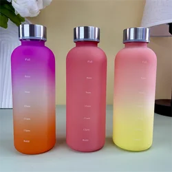Motivational 550ml Frosted Plastic Water Bottle - Leakproof, BPA - Free, Reusable Fitness & Travel Essential - 550ml (Set 1)