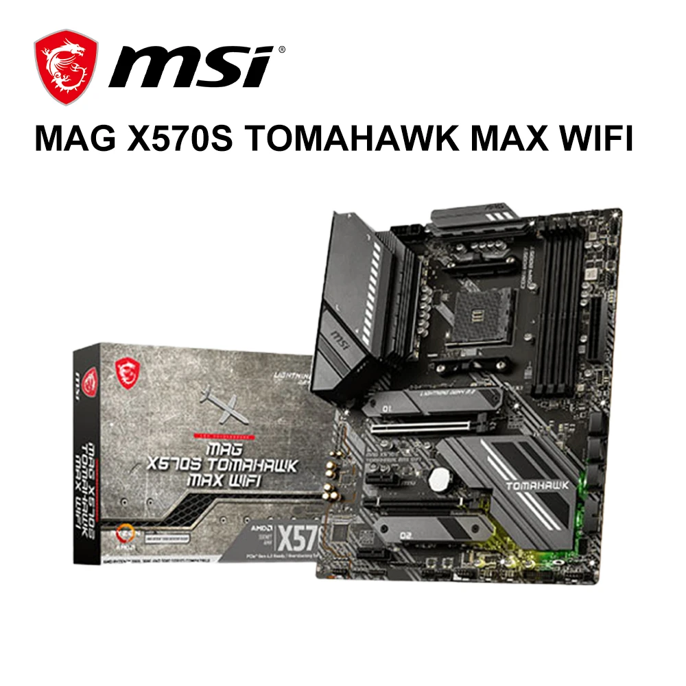MSI New MAG X570S TOMAHAWK MAX WIFI Motherboard ATX AMD x570 DDR4 m.2