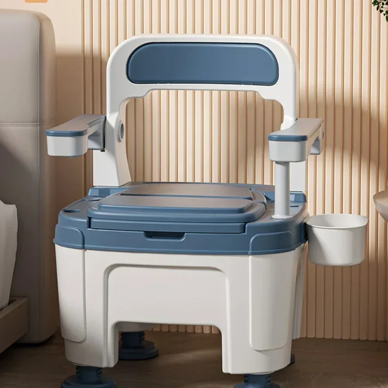 Foldable Armrests Elderly Toilets Grab Bars Household Disabled Patients Portable Pregnant Women's Bedpans Thickened Toilet Seats