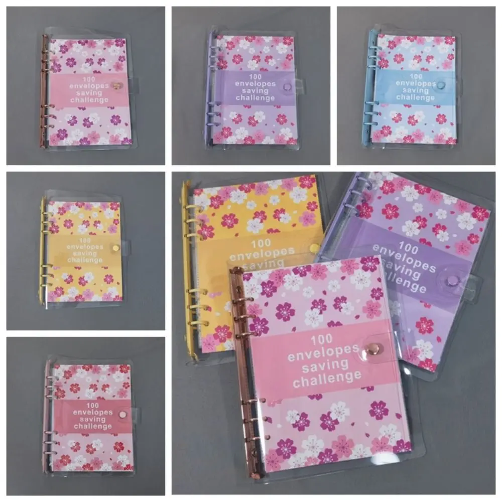 

Money Saving 100 Envelope Savings Challenge Financial Management Loose-Leaf Binder Envelope Challenge Notebook 100 Envelope PU