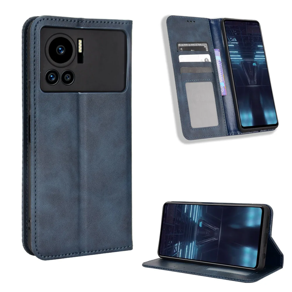 Custodia Per Note 12 Vip X672 Premium Pu Leather Magnet Side Flip Cover Per Infinix Note 12 Vip X672