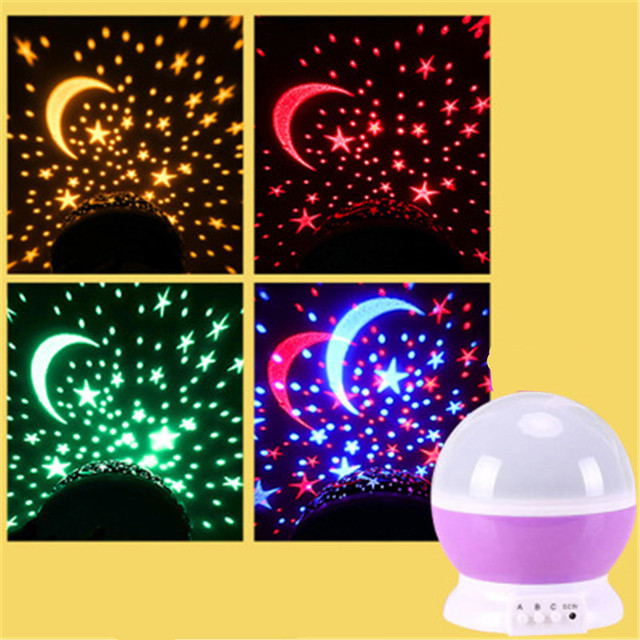 Projector Starry Sky Rotating LED Night Light Planetarium Children Bedroom Star Night Light Moon Light Kids Gift Night Lamp