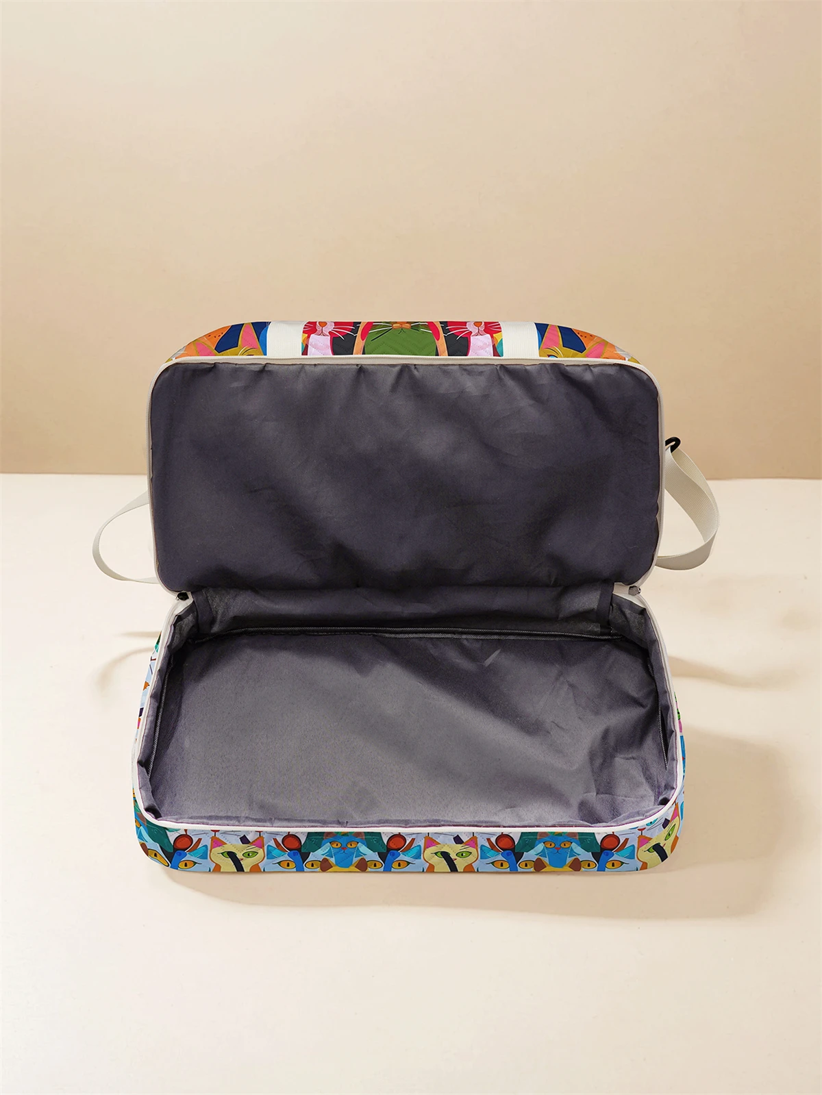 Lightweight wave patterned travel Dufile bag, large capacity sports and fitness storage bag, portable weekend overnight bag