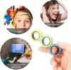 3pcs Magnetic Rings Spinner Fidget Toy Set Finger Magnets Rings for Anxiety Relief Therapy Fidget Pack Gift for Adults Teens Kid 6