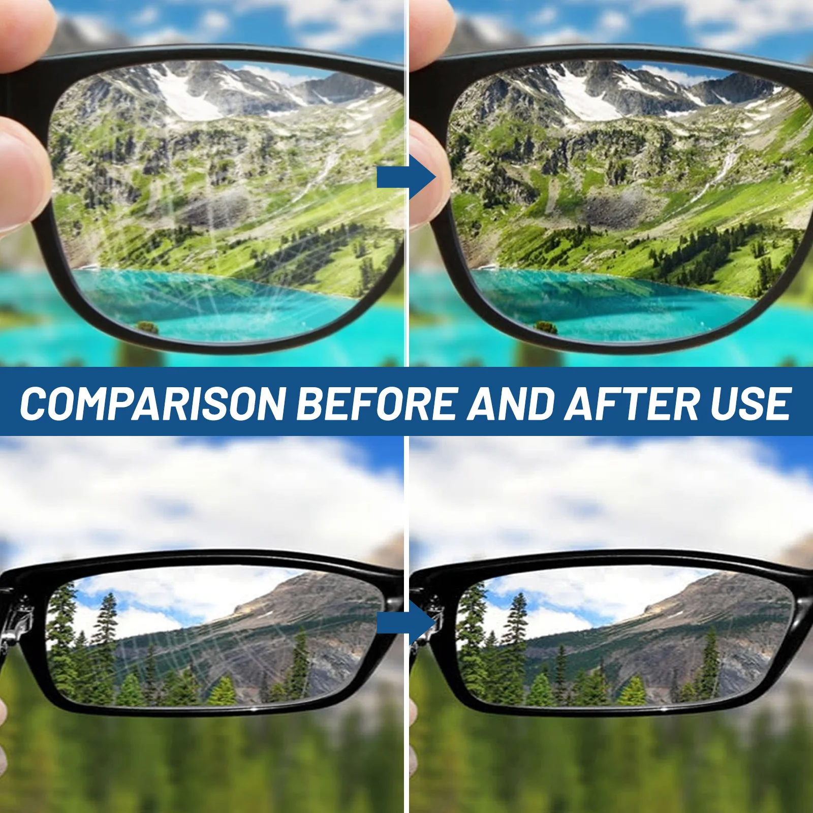 Multi-Surface Lens Cleaner & Protector 100ml Anti-Scratch Formula Removes Smudges & Shields Glasses Cameras Optics