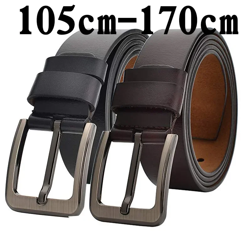 CEXIKA 2023 En cuir véritable Ceinture Hommes 140 150 160 170cm Grande Taille De Luxe Concepteur Ceintures En Cuir Fendu Ceinture De Haute Qualité