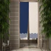 Japanese Linen Lines Door Curtain Texture Kitchen Bedroom Entrance Decor Bathhouse Partition Doorway Hanging Split Half-Curtain 2