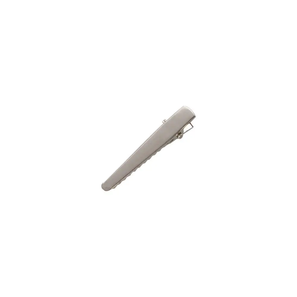 Pregadeiras de cabelo crocodilo prateadas elegantes para styling_voghion.com