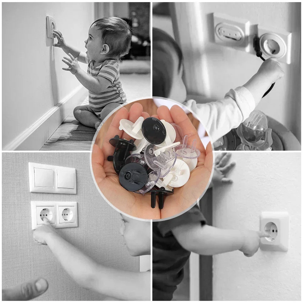 10pcs American Standard Electrical Safety Socket Protection Cover Baby US Safe Guard Anti Electric Shock Protectors Power Outlet