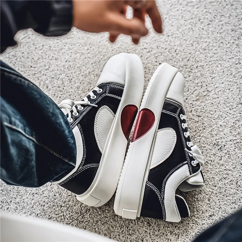 Spring board shoes men sports leisure Korean version of trend platform shoes young students men's shoes 5