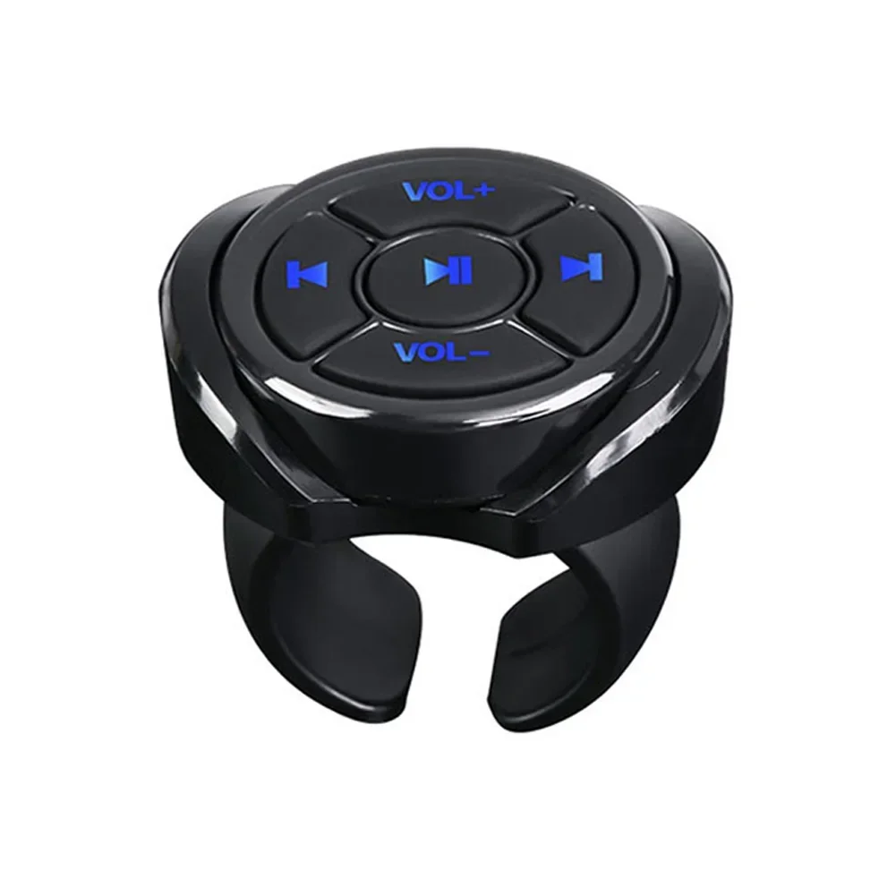 Volante per auto a 5 tasti Pulsante di controllo remoto wireless compatibile con Bluetooth universale per pulsante volume multimediale per auto Android IOS - immagine 6