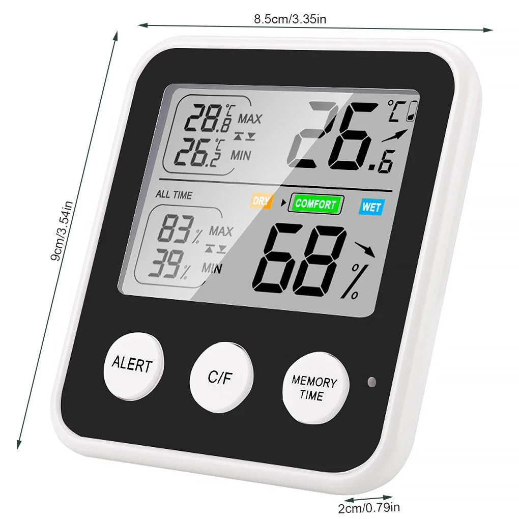 Digital Max Min Greenhouse Thermometer Battery Powered High