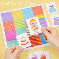 Kids Color Shape Matching Logical Thinking Board Games Montessori Painting Toy Tailor Master Battle Game Funny Interactive Toys 2