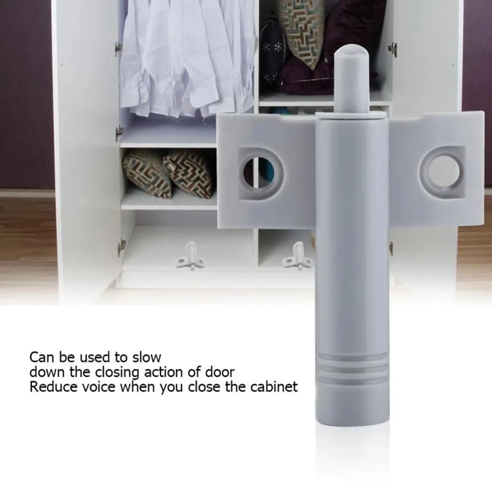 Description Picture 5 of item10Set/Lot Gray White Kitchen Cabinet Door Stop Drawer Soft Quiet Close Closer Damper Buffers With Screws Furniture Hardware Acc