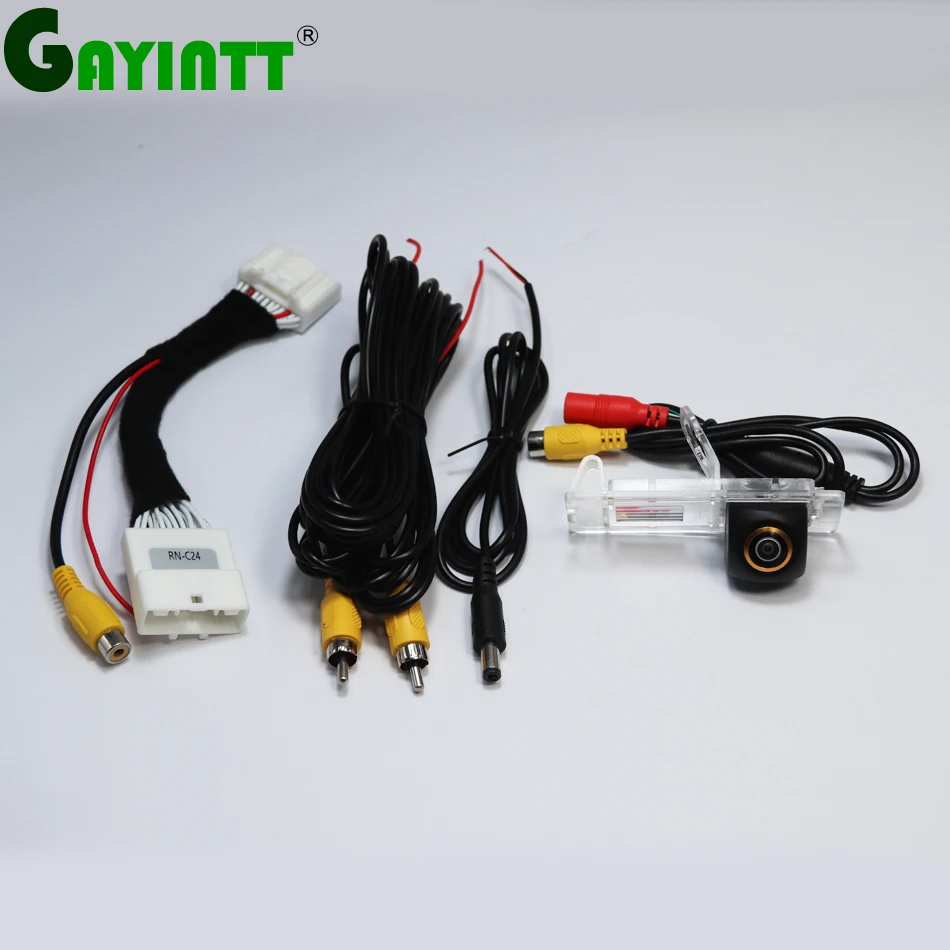 

GAYINTT 170 Degree Car Rear View Camera RCA Video Convert Cable RCA Connection Adapter For Renault Original Screen Monitor