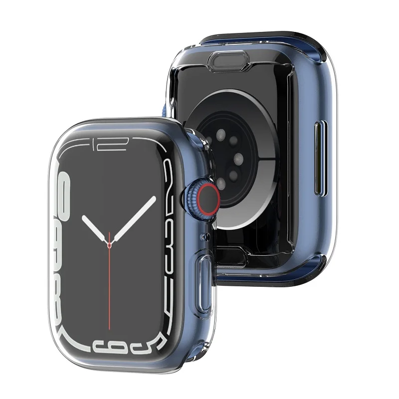 100pcs  Ŀ  ð ø 7 6 5 4 3 Ʈ TPU  ü ȭ ȣ ̽ iWatch 41mm 45mm 40mm 44mm