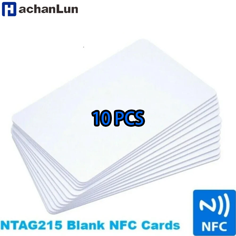 10PCS NTAG215 빈 NFC 카드 PVC 태그 NFC215 13.56Mhz TagMo 방수 RFID NFC 전화 504 바이트