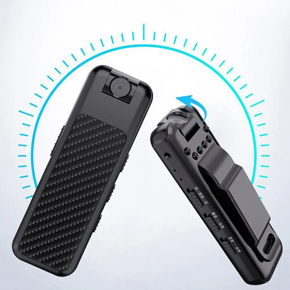

1080P Mini Body Camera With Back Clip Infrared Night Vision Camera For Outdoor Sports Office Security