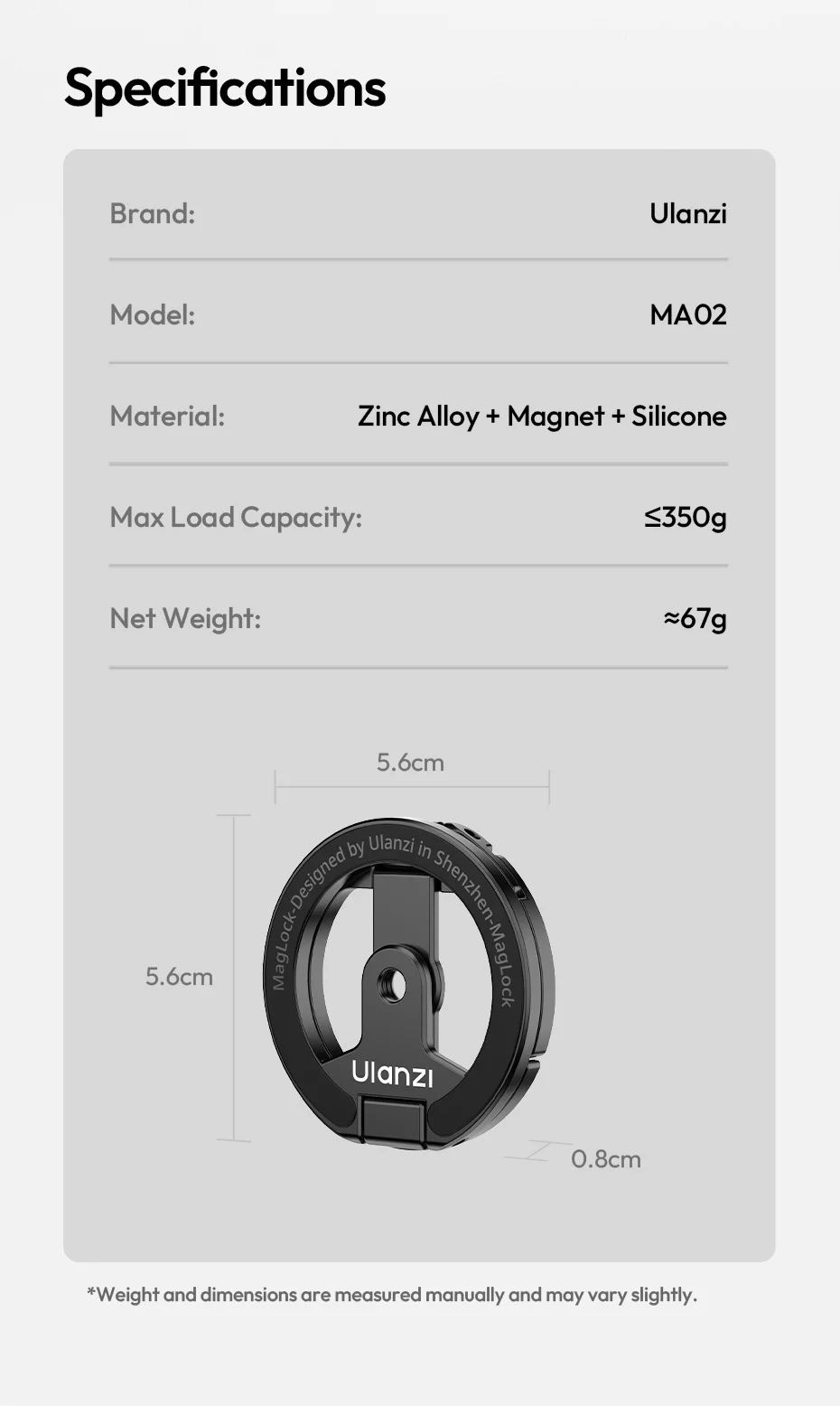 Magnetic Phone Stand Phone Mount Handle for iPhone 16 15 Magnetic Hook Ring with