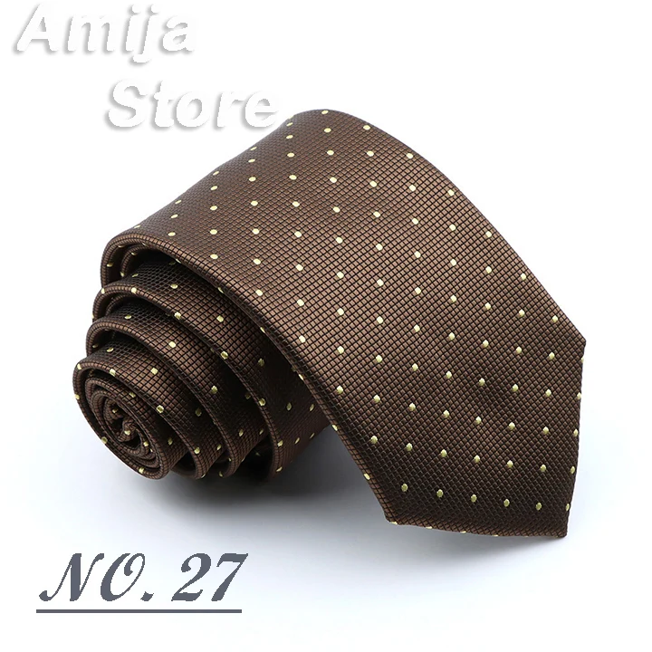 Klassische Herren-Krawatte mit Streifen, modische Krawatten, Marineblau, Jacquard, gewebt, brandneue Accessoires, Alltagskleidung, Krawatte, Hochzeit, Party, Geschenk für Männer – Detail 29