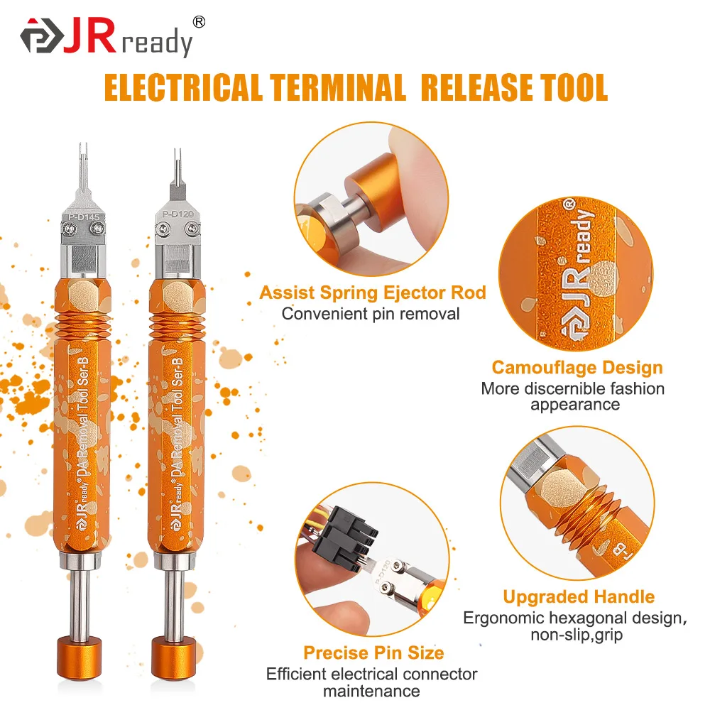 JRready ST5258 Electrical Pin Extractor Tool Kit With 6PCS Replaceent Tips For AP/etri Pack
