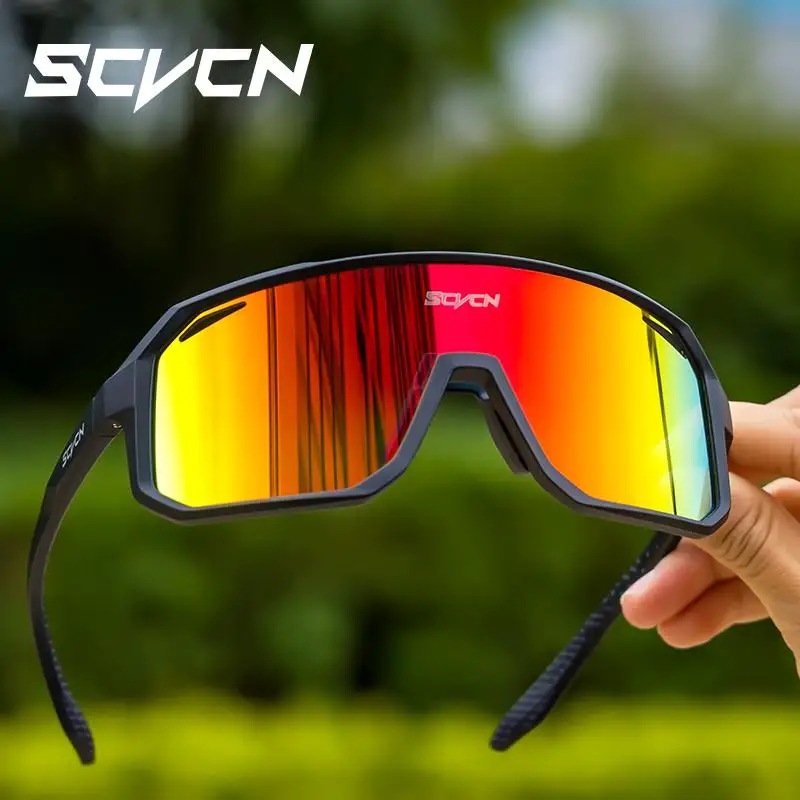 Lunettes de cyclisme pêche SCVCN - Vélo route montagne protection UV400 hommes femmes