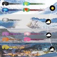 Findway Children's Snow Goggles OTG Anti-Fog Winter with 100% UV Protection Lens for (8-14) Youth Girls Boys Snow Snowboard 2