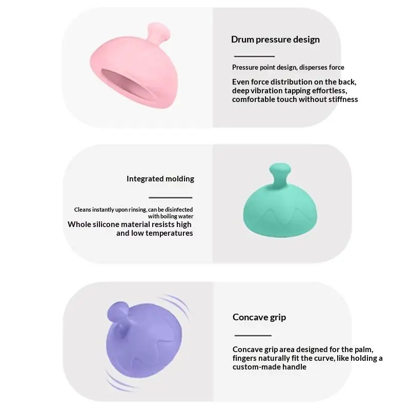 1 Stück Silikon-Sputum-Entferner-Tasse, Drucktrommel-Massagegerät, Brust-Perkussions-Tasse für Erwachsene zum Entschlagen – Detail 14