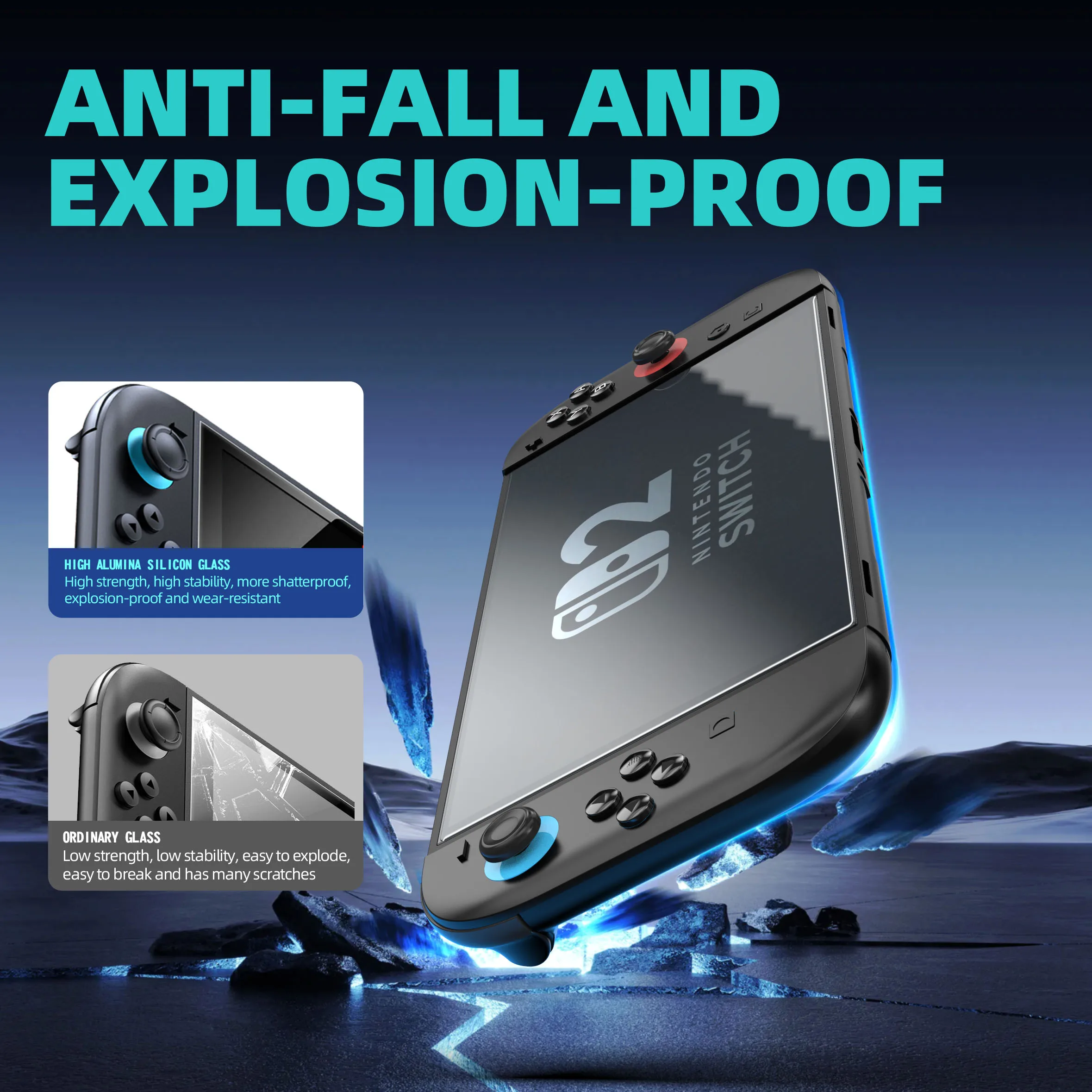 2pcs Screen Protector Align for Nintend Switch 2 9H Tempered Glass Easy Installation Kit Anti-Scratch Protection Accessories