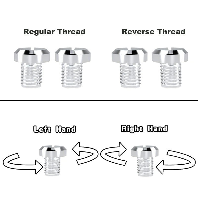 4 Pz/Set Argenteo Per Rieju Rs3 125 Nkd 2013-2017 Motorycle Mirror Hole Blanking Plug Cover Cap M8 * 1.25 Per Xdiavel 2016-2020