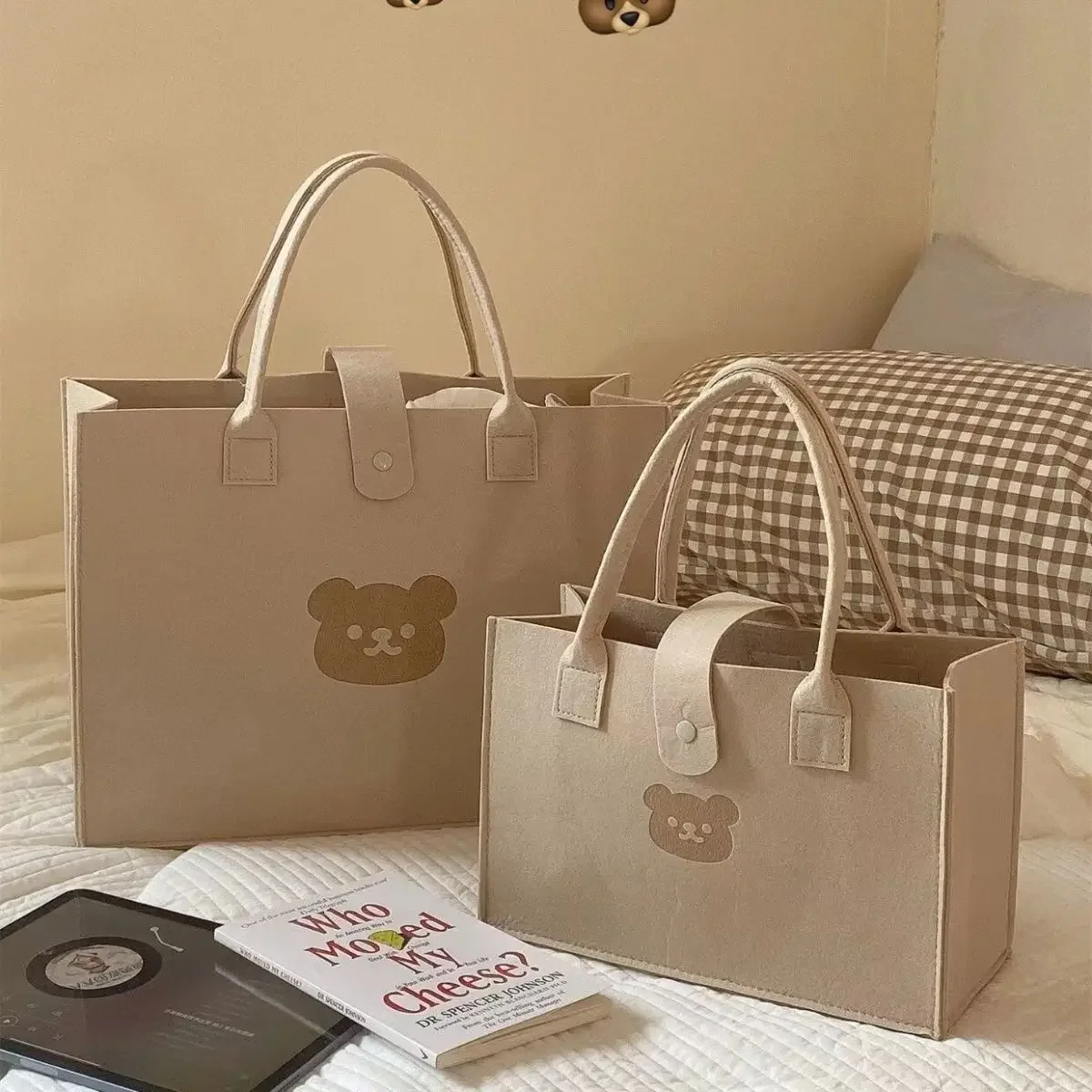 Enhanced Thickened Felt Bag - Portable, Durable Handheld Tote