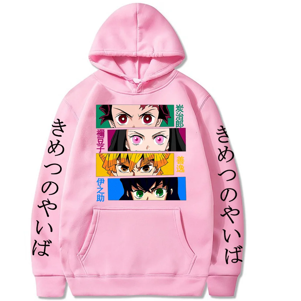 Japanese Anime Hoodies Demon Slayer Graphic Oversized Hoodie Aesthetic Sweatshirts Harajuku Fashion Men Women's Hood Kpop Outfit hoodies for women Hoodies & Sweatshirts