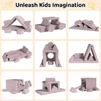 Canapé de jeu modulaire pour enfants, canapé sectionnel pour enfants, meubles de chambre à coucher et de salle de jeux pour tout-petits, mousse convertible et coussin de sol 3
