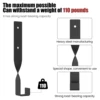 4Pcs Chainsaw Heavy Duty Hooks Hanging Load Capacity 110lbs Trimmer Wall Hooks Holder Organization Tools Storage Hanger 4