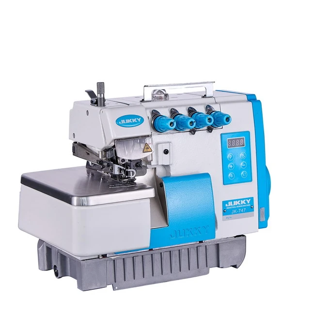 

china jukky good price direct drive wiki brand High speed four thread overlock sewing machine Suitable for T-shirt