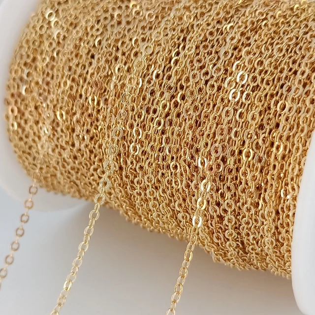 Chains Making Accessories Gold Plated  Gold Plated Jewelry Making  Accessory - Diy - Aliexpress