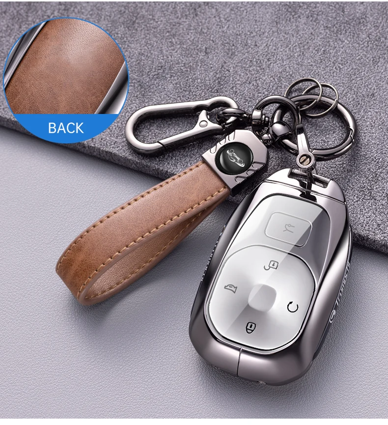 Auto Zink-legierung Schlüssel Fall Halter Abdeckung Für GAC Trumpchi GS7 GS8 GM8 GS5 GA6 GM6 GN8 Empow J15 J16 2023 2022 5 tasten Schlüssel Shell – Detail 11