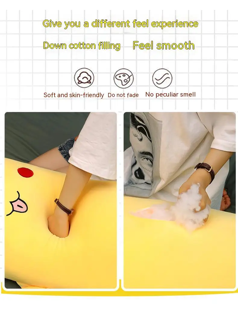 Pokemon Radish Pikachu Anime Plush Toy Sleeping Pillow 50Cm