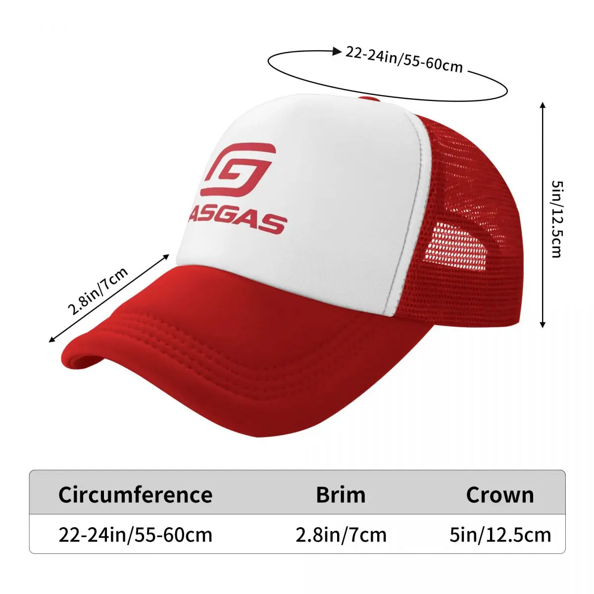GasGas Motorcycle Trucker Hats Adult Fashion Racing Mountain Bike Hat Sun Hats Sun Hats Adjustable Mesh Baseball Caps Summer 3