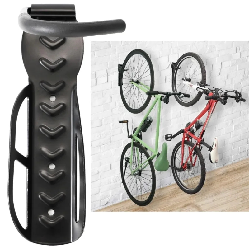 Support mural pliable pour vélo, support de rangement robuste pour vélos de route, de montagne et hybrides, gain de place pour garage