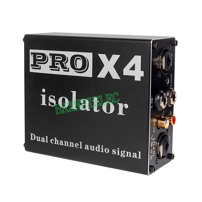 PRO X4 Multi-function Dual Channel Audio Signal Isolator Isolation Hum Eliminator Current Acoustic Noise Filter Remover