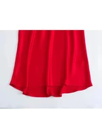 2024 Halter Long Dresses for Women Backless Satin Dress Woman Off Shoulder Sexy Midi Dresses Elegant Evening Party Dress - Image 5