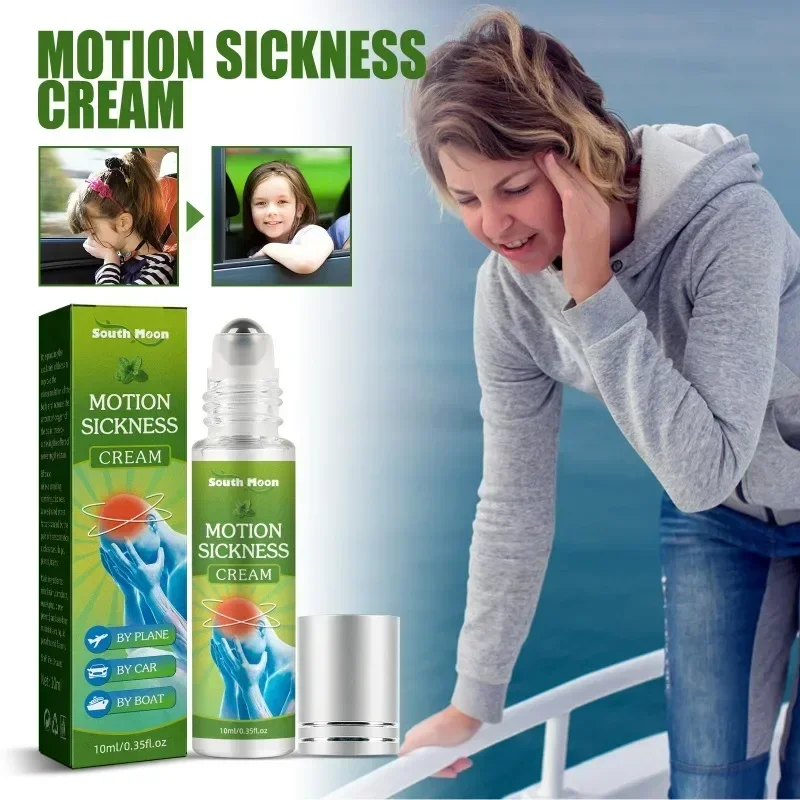 

Sdatter Roll-on motion sickness cream to prevent seasickness airsickness relieve dizziness nausea vomiting Herbal Mint refreshin