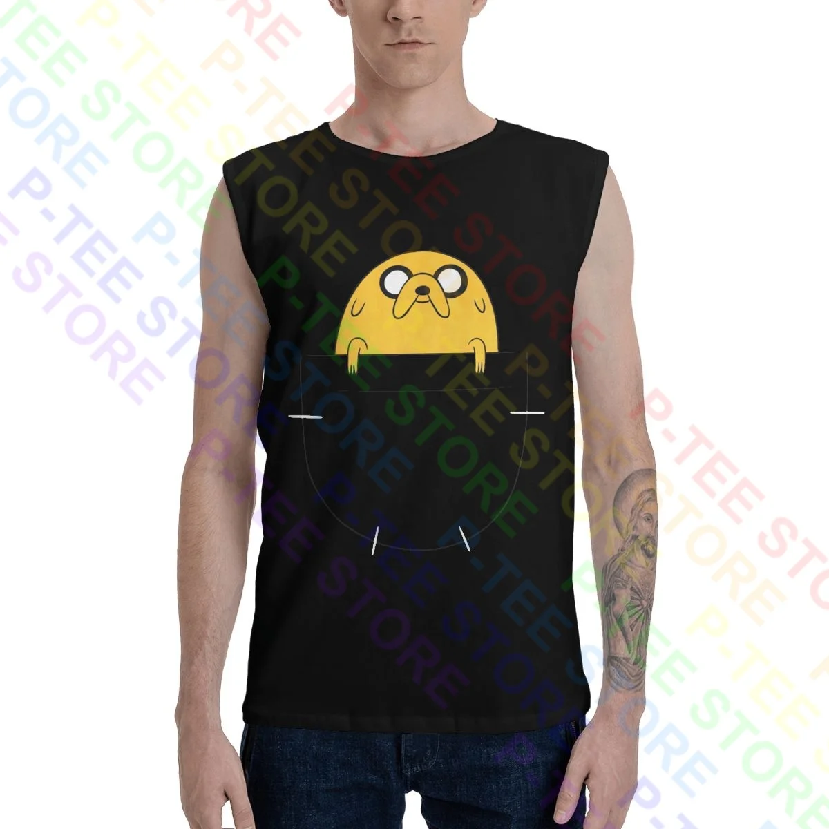 Jake From Adventure Time TV Series T-shirt Vest Tank Top Men Women Unisex 2436 